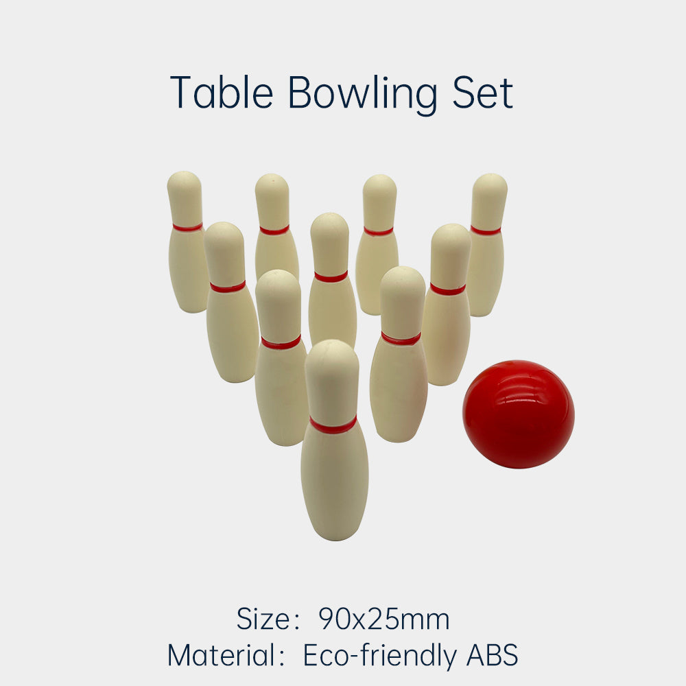 Solid Wood Bowling Set, Plastic Bowling Set,Shuffleboard Table Accessories