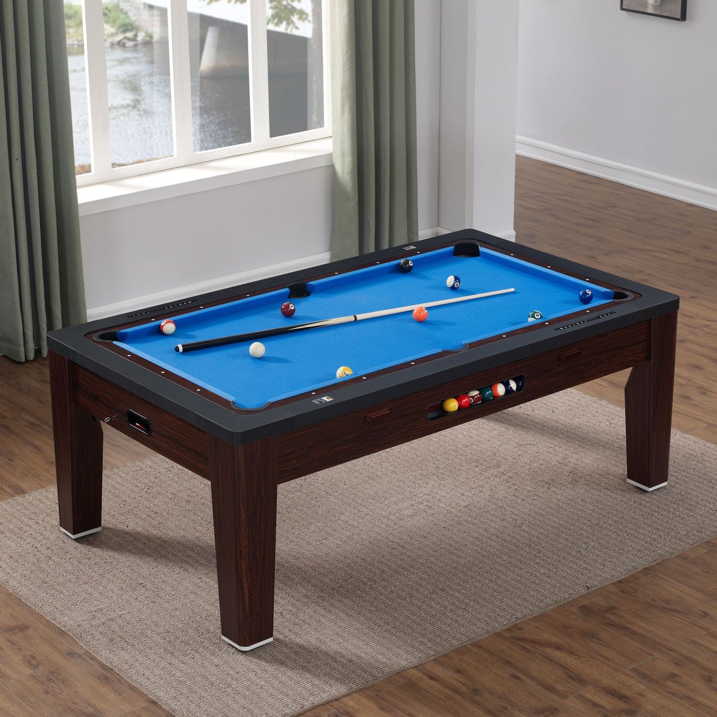 6-in-1 Multi-Game Table,Billiards,Air Hockey,Table Tennis,Dining Table/ Conference Table,Poker Roulette Table,Factory Direct Sales