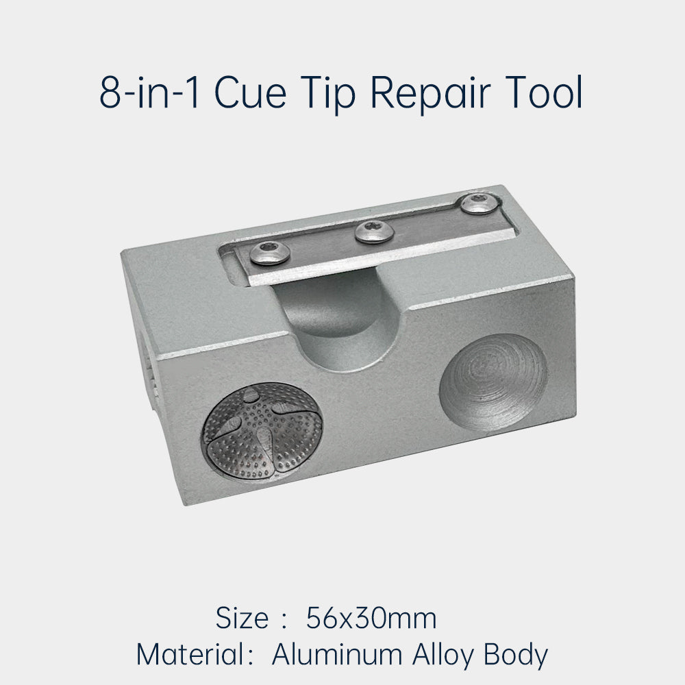 8-in-1 Cue Tip Repair Tool,Leather Head Repair Tool,Billiard Cue Accessories