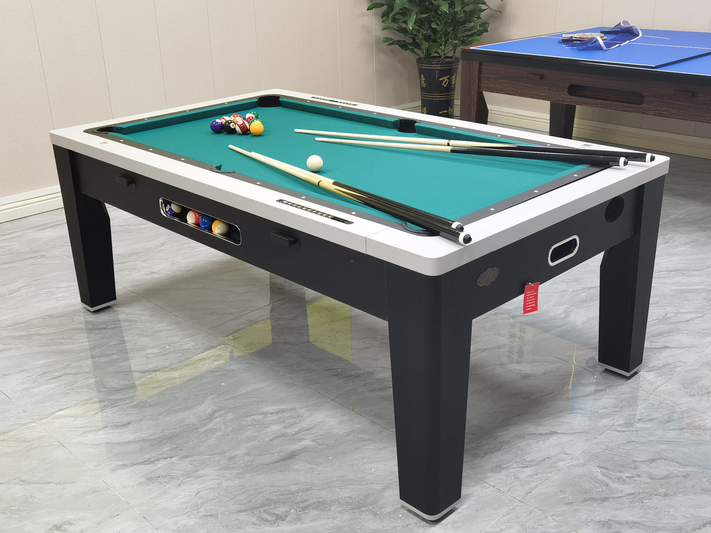 6-in-1 Multi-Game Table,Billiards,Air Hockey,Table Tennis,Dining Table/ Conference Table,Poker Roulette Table,Factory Direct Sales