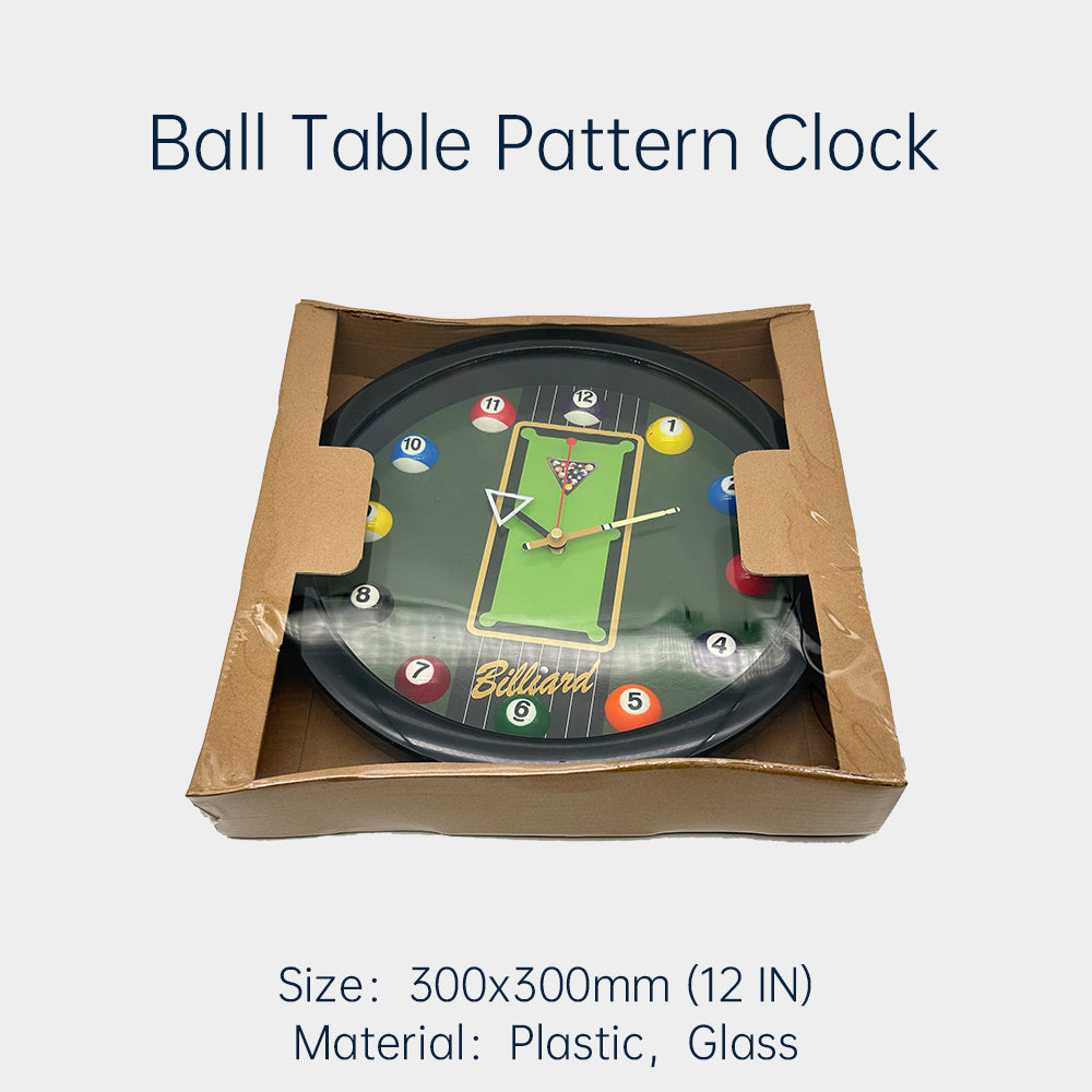 9-Ball Pattern Clock,Ball Table Pattern Clock,Billiard Table Accessories