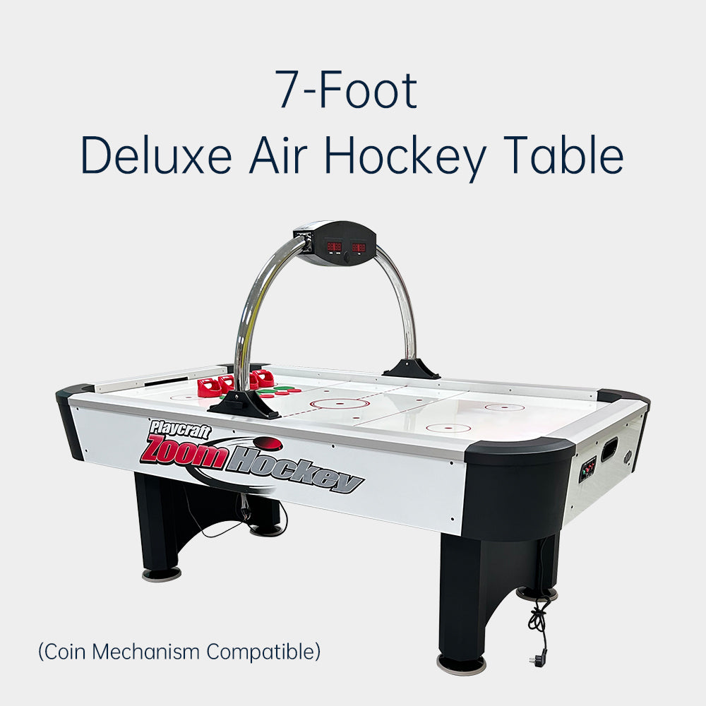 7-Foot Deluxe Air Hockey Table,Board Games, Family Entertainment, Manufacturer Direct Sales