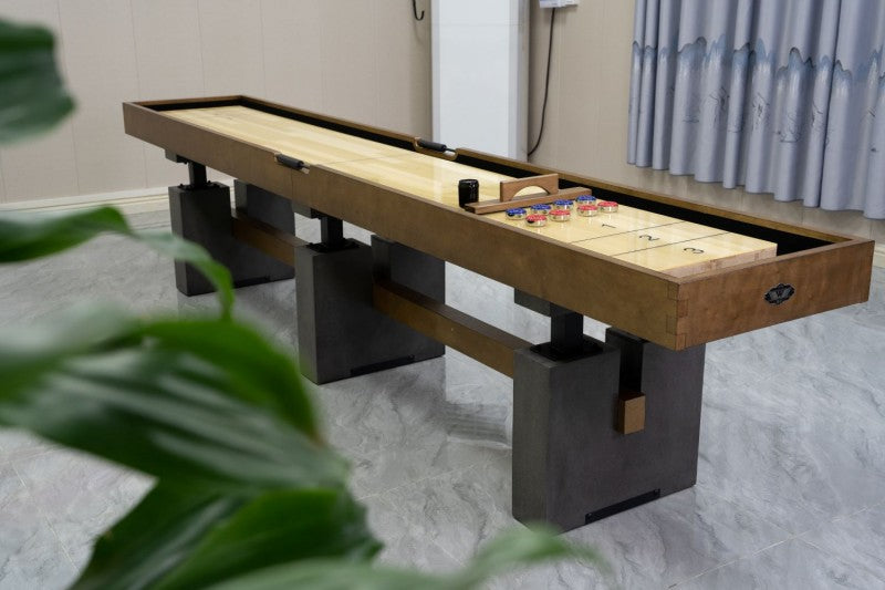 12-Foot Luxury Shuffleboard Table – Factory Direct Manufacturer for Home & Family Entertainmentb