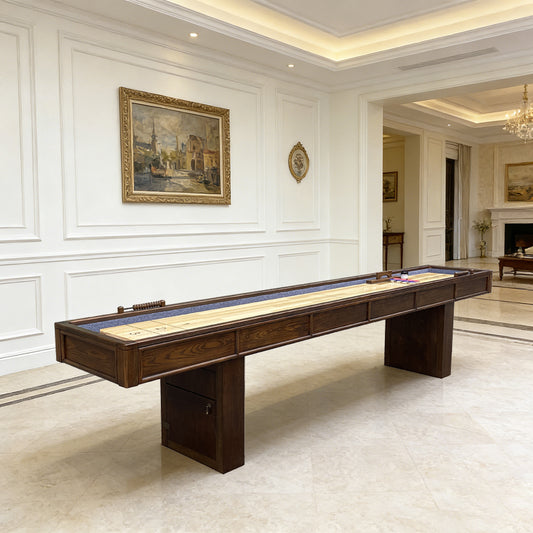 12-Foot Luxury Shuffleboard Table – Factory Direct Manufacturer for Home & Family Entertainment