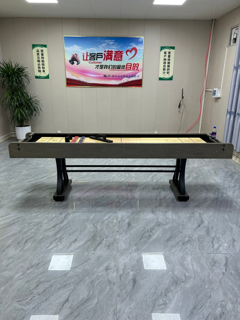9-Foot Luxury Shuffleboard Table – Factory Direct Manufacturer for Home & Family Entertainment