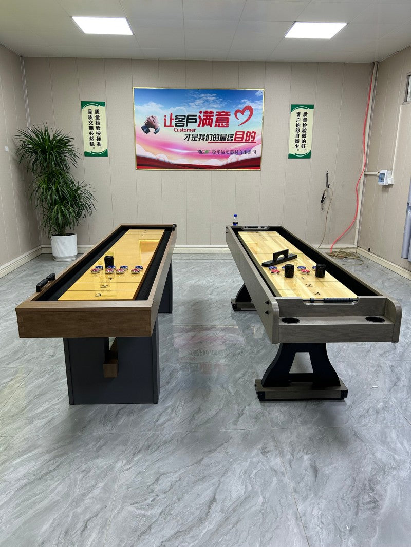 9-Foot Luxury Shuffleboard Table – Factory Direct Manufacturer for Home & Family Entertainment
