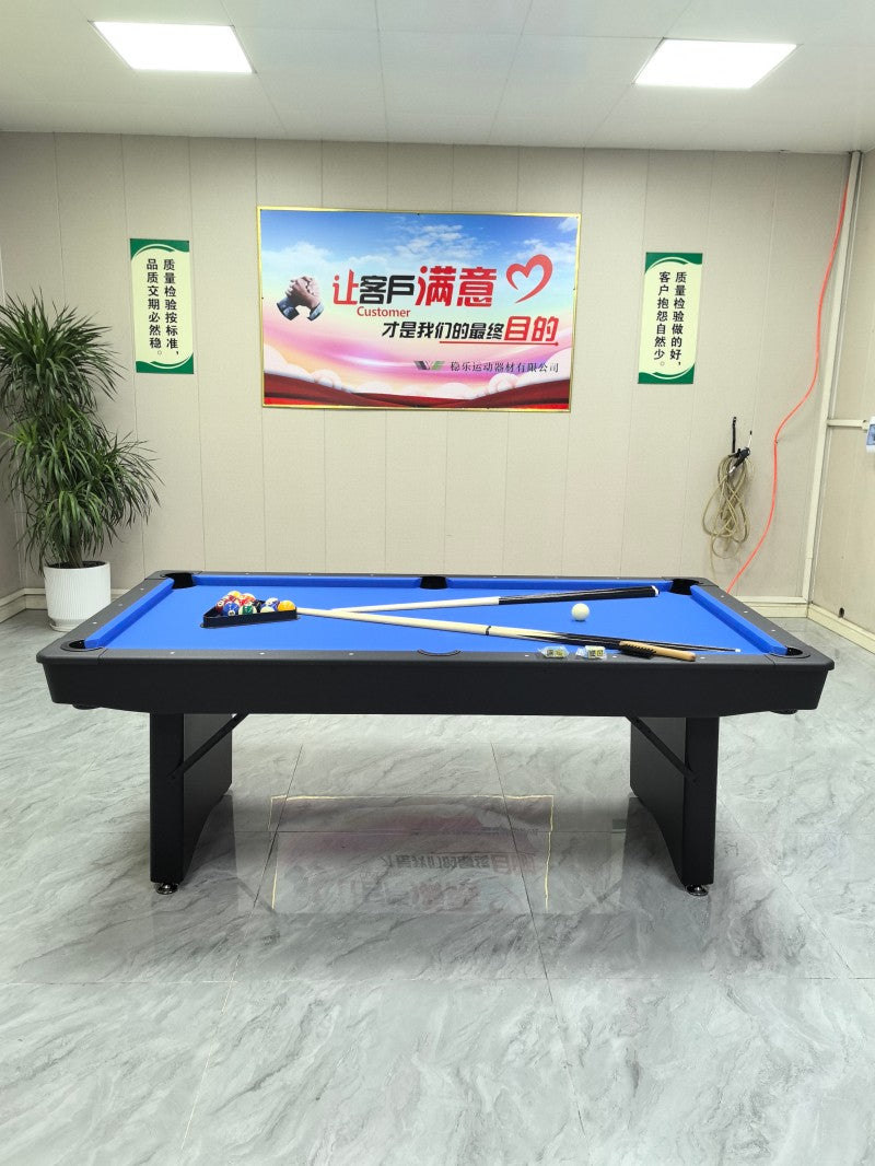 7-Foot Folding Billiard Table, No Assembly Required, Folding Home Use Pool Table, Game Room, Factory Direct Sales