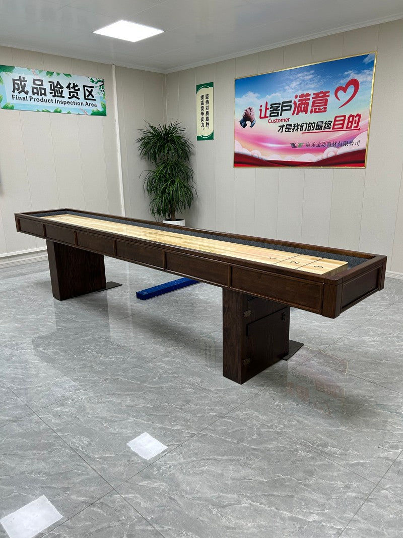 12-Foot Luxury Shuffleboard Table – Factory Direct Manufacturer for Home & Family Entertainment