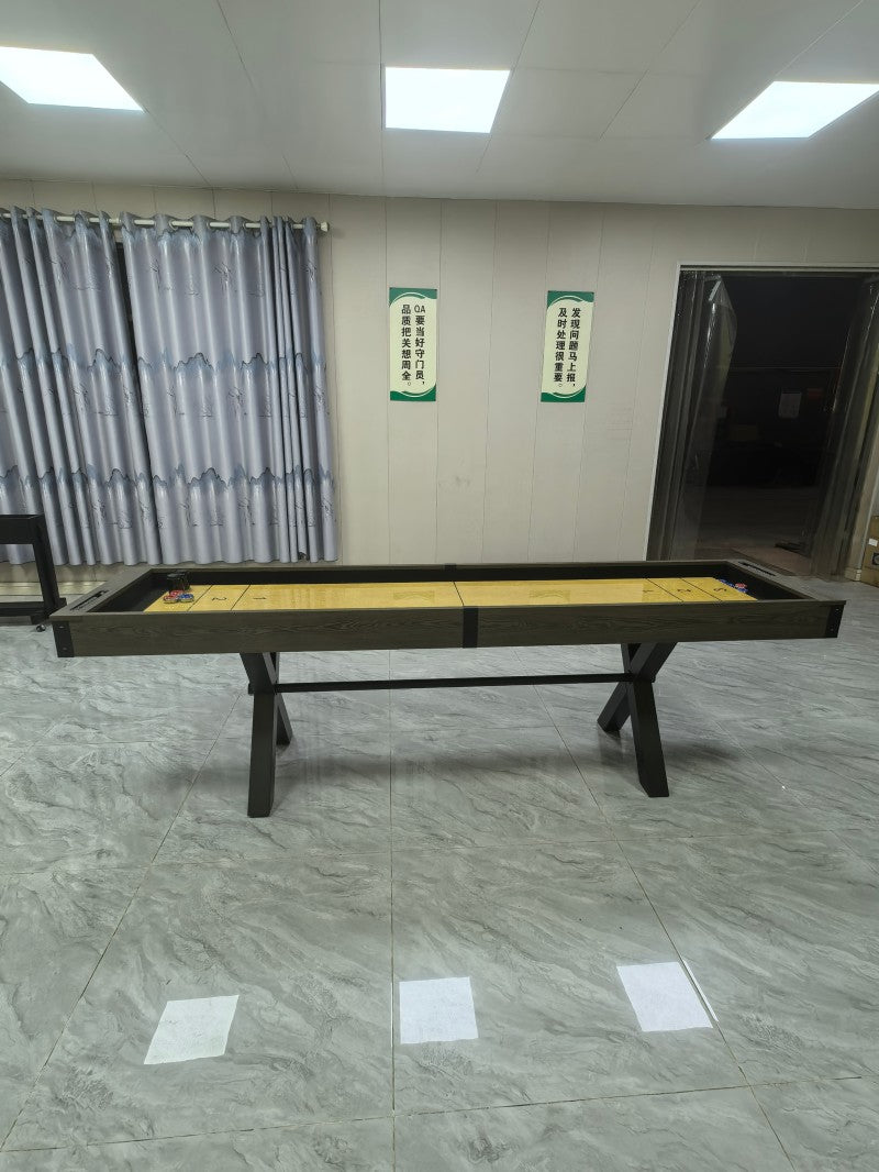 9-Foot Shuffleboard Table,Board Games, Family Entertainment, Manufacturer Direct Sales