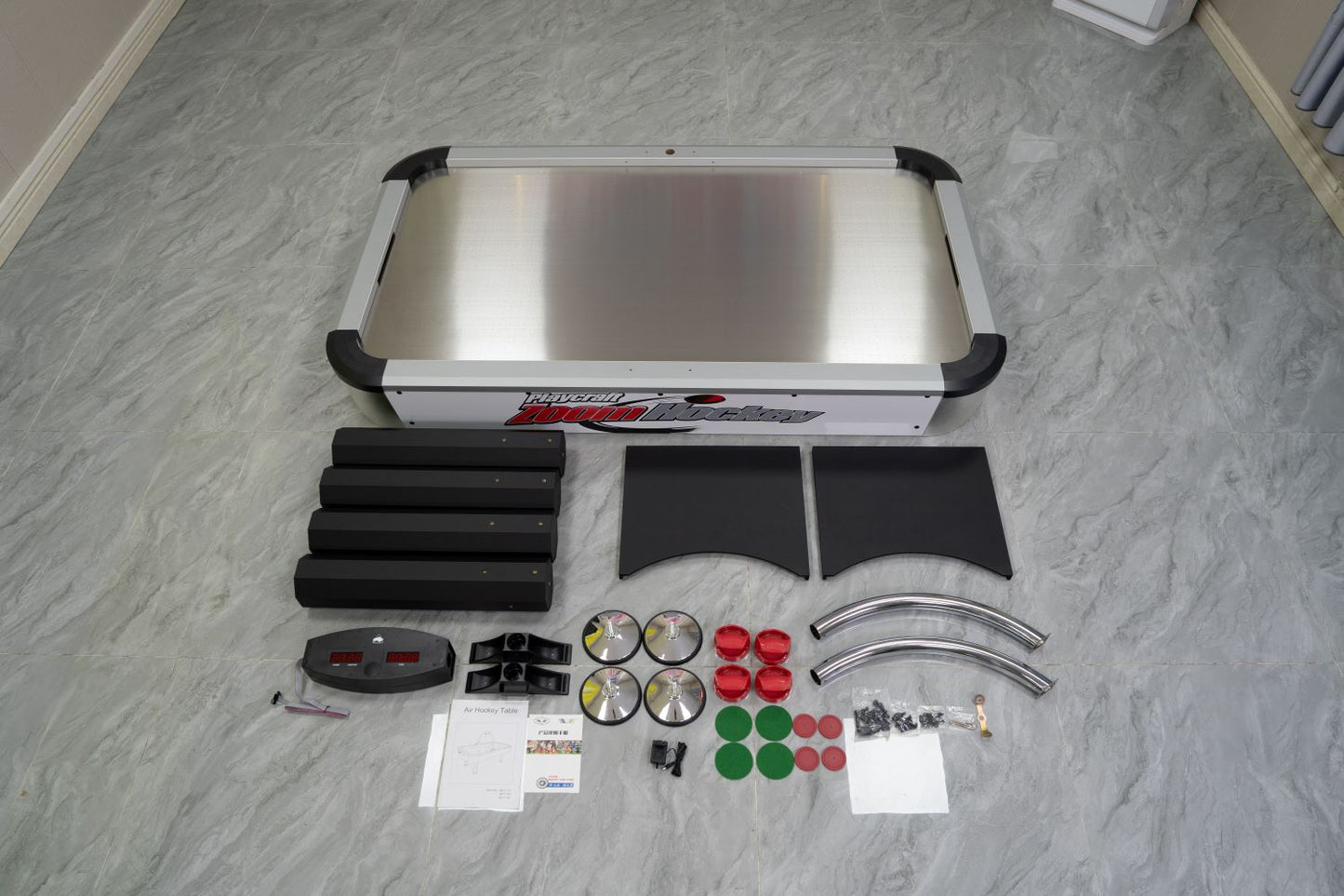 7-Foot Deluxe Air Hockey Table,Board Games, Family Entertainment, Manufacturer Direct Sales
