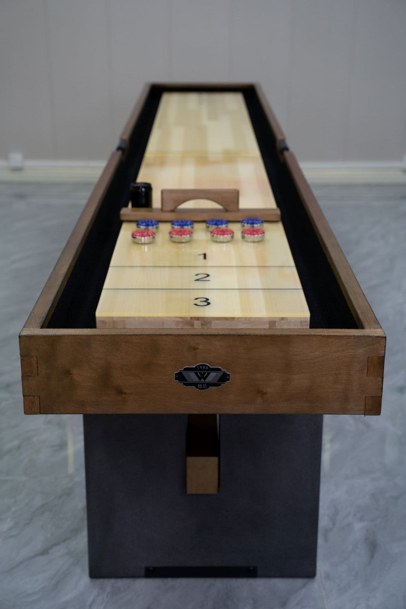 12-Foot Luxury Shuffleboard Table – Factory Direct Manufacturer for Home & Family Entertainmentb