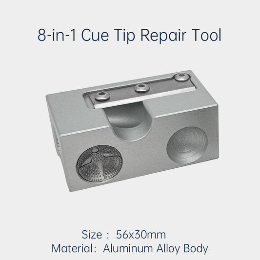 8-in-1 Cue Tip Repair Tool,Leather Head Repair Tool,Billiard Cue Accessories