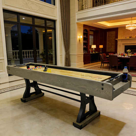 9-Foot Luxury Shuffleboard Table – Factory Direct Manufacturer for Home & Family Entertainment