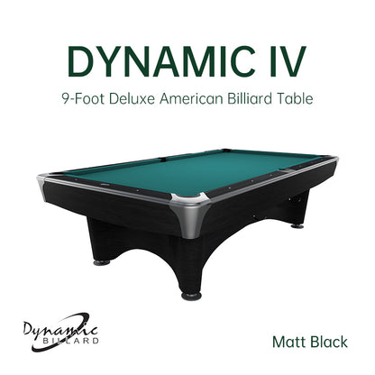 Billiard Table, Pool, Dynamic IV, professional tournament-grade models