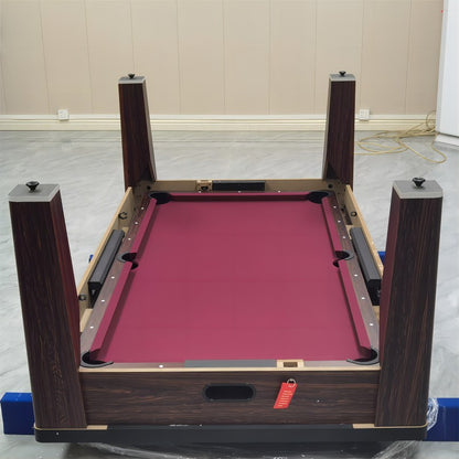 6-in-1 Multi-Game Table,Billiards,Air Hockey,Table Tennis,Dining Table/ Conference Table,Poker Roulette Table，Factory Direct Sales