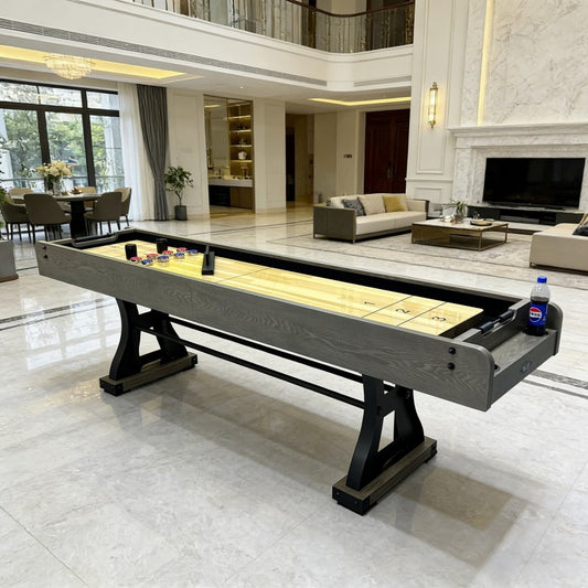 9-Foot Luxury Shuffleboard Table – Factory Direct Manufacturer for Home & Family Entertainment