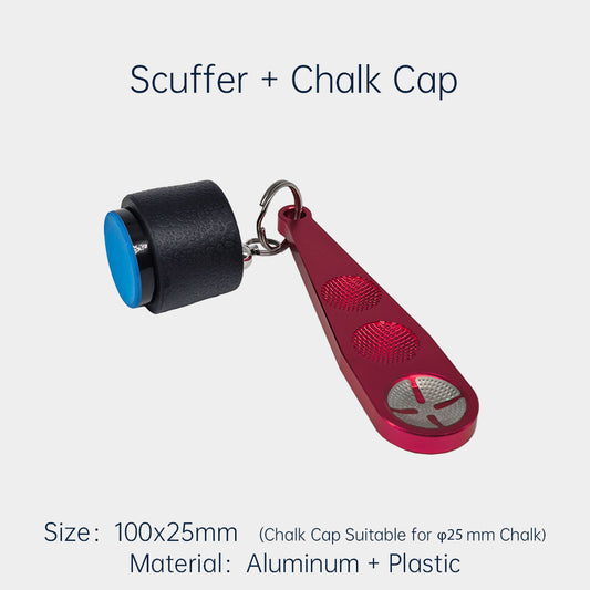 Scuffer,Chalk Cap,Leather Head Repair Tool,Billiard Cue Accessories