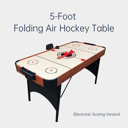 5-Foot Standing Foldable  Air Hockey Table,Board Games, Family Entertainment, Manufacturer Direct Sales
