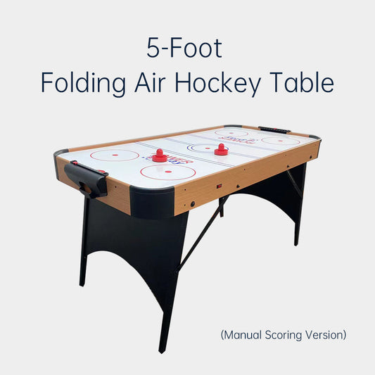 5-Foot Standing Foldable  Air Hockey Table,Board Games, Family Entertainment, Manufacturer Direct Sales