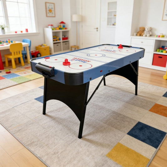 5-Foot Standing Foldable  Air Hockey Table,Board Games, Family Entertainment, Manufacturer Direct Sales