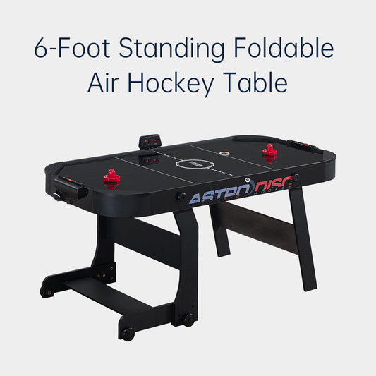 6-Foot Standing Foldable  Air Hockey Table,Board Games, Family Entertainment, Manufacturer Direct Sales