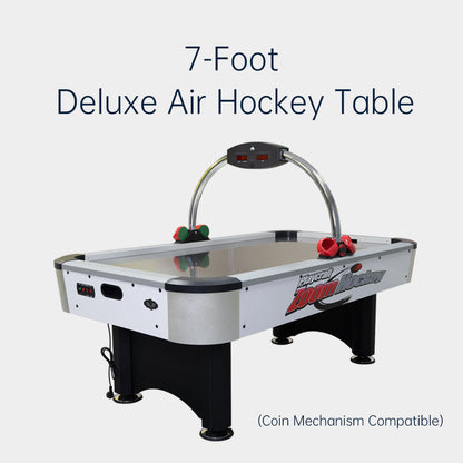 7-Foot Deluxe Air Hockey Table,Board Games, Family Entertainment, Manufacturer Direct Sales