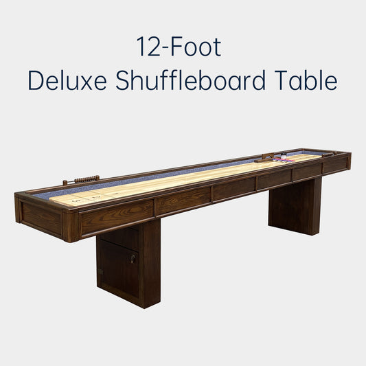 12-Foot Luxury Shuffleboard Table,Board Games, Family Entertainment, Manufacturer Direct Sales
