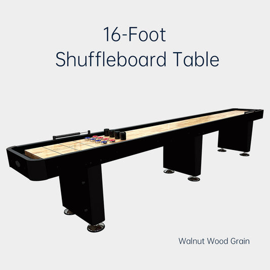 16-Foot  Shuffleboard Table,Board Games, Family Entertainment, Manufacturer Direct Sales