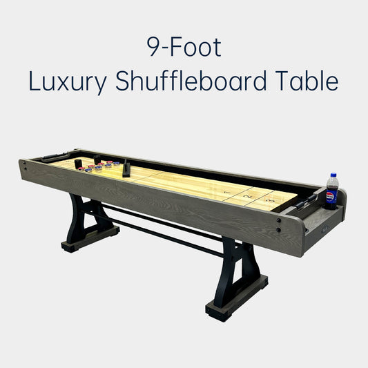 9-Foot Luxury Shuffleboard Table,Board Games, Family Entertainment, Manufacturer Direct Sales